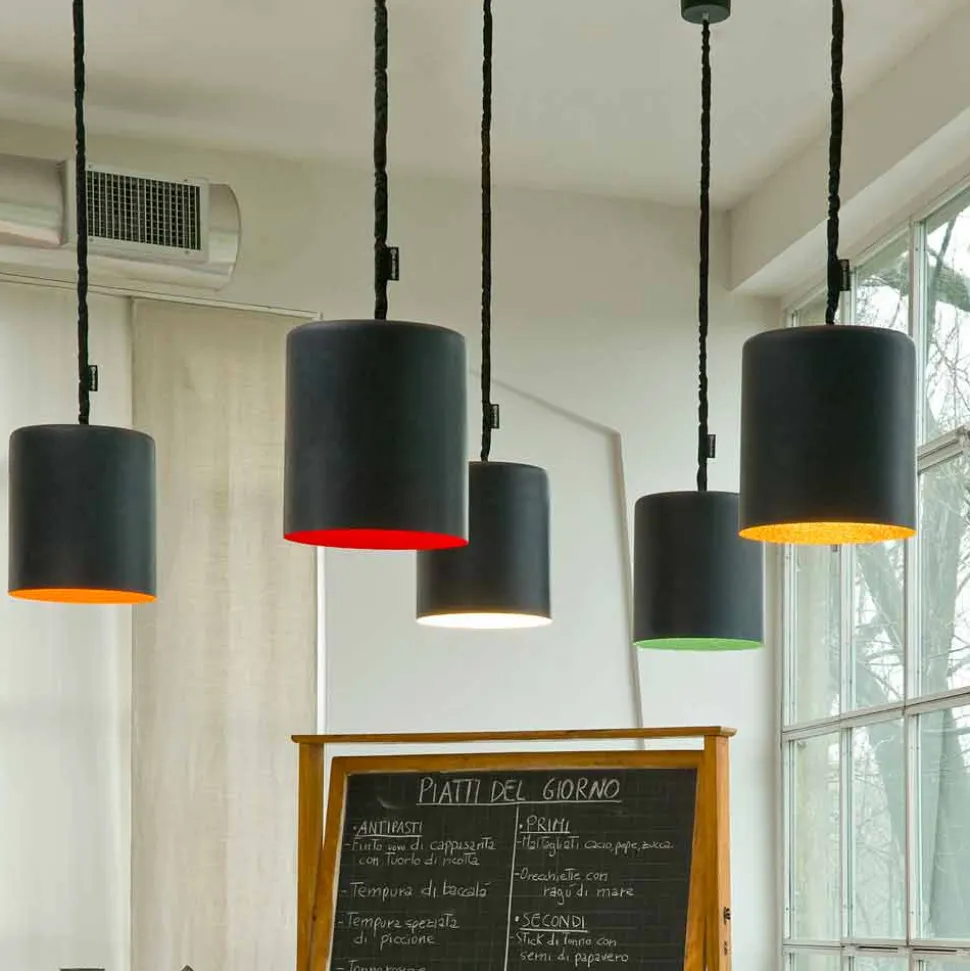 Lampada moderna a sospensione In-es.artdesign Bin Lavagna in resina
