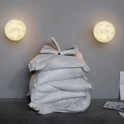 Lampada moderna da muro In-es.artdesign A. Moon in nebulite