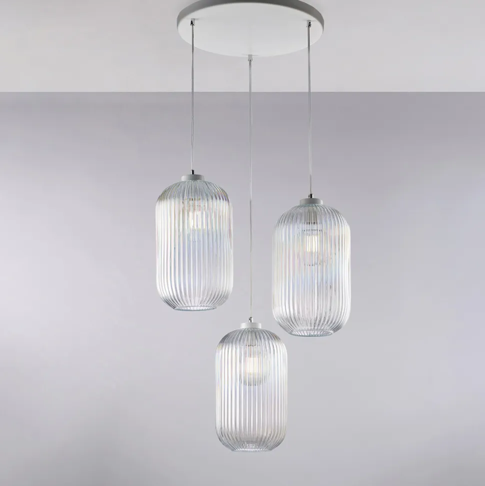 Lampada Moderna in Vetro e Metallo Made in Italy Ideale per Ogni Ambiente - Aquila