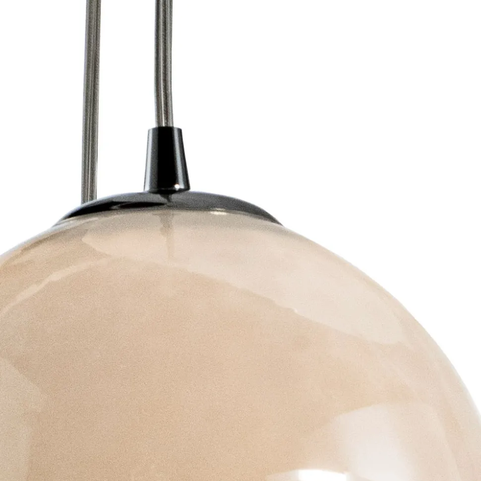 Lampadario a Cinque Cupole Sospeso in Vetro Veneziano Made in Italy - Lucilla