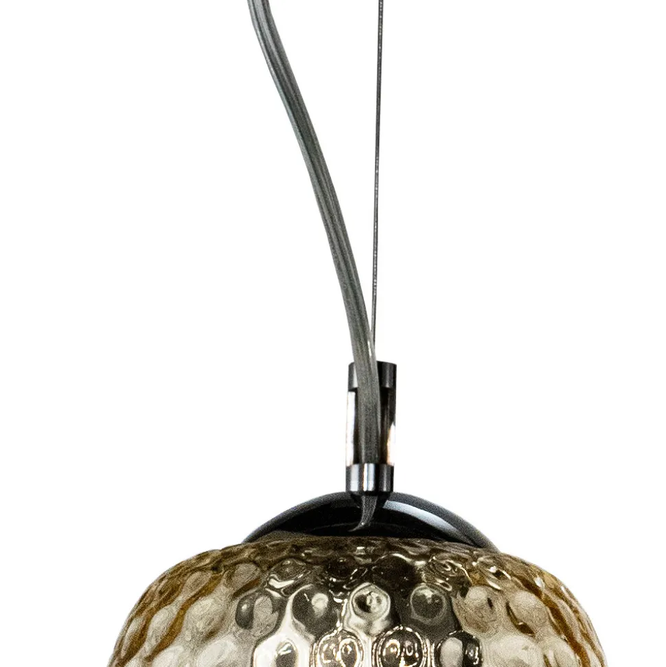 Lampadario a Due o Tre Lumi in Vetro Soffiato a Mano Made in Italy - Sibilla