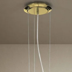 Lampadario a 6 Luci Artigianale in Vetro di Venezia Made in Italy - Bernadette