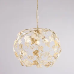 Lampadario a 3 luci in metallo e cristallo per arredare il soggiorno – Orchidea