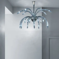 Lampadario a 21 Luci in Vetro Veneziano Fatto a Mano in Italia - Jason