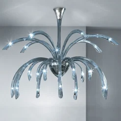 Lampadario a 21 Luci in Vetro Veneziano Fatto a Mano in Italia - Jason