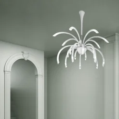 Lampadario a 21 Luci in Vetro Veneziano Fatto a Mano in Italia - Jason