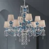 Lampadario a 8 Luci in Vetro Veneziano Lavorato a Mano, Made in Italy - Milagros