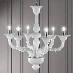Lampadario Artigianale in Vetro Veneziano Soffiato Stile Classico - Vanity