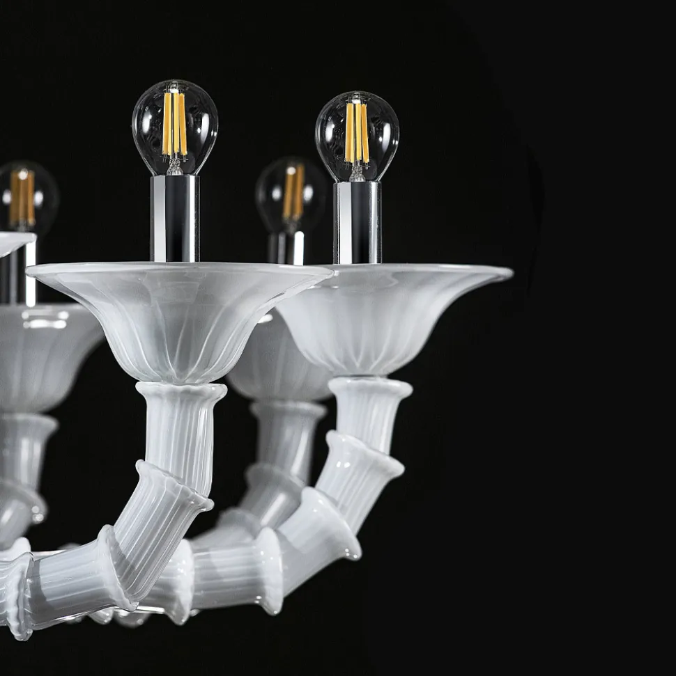 Lampadario Artigianale in Vetro Veneziano Soffiato Stile Classico - Vanity