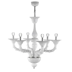 Lampadario Artigianale in Vetro Veneziano Soffiato Stile Classico - Vanity