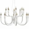 Lampadario a Sospensione a 16 o 32 Luci in Alluminio Bianco o Nero - Alviso