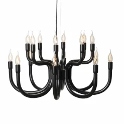 Lampadario a Sospensione a 16 o 32 Luci in Alluminio Bianco o Nero - Alviso