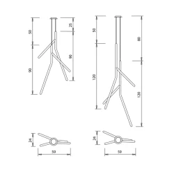 Lampadario a Sospensione con Rosone Unico in Legno Made in Italy - Orlov