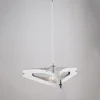 Lampadario a Sospensione in Metallo Cromo Argento - Apus