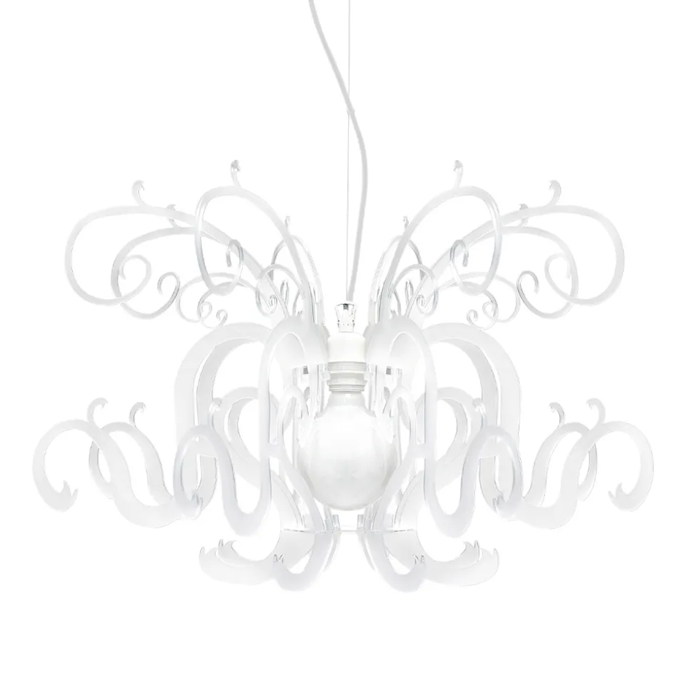 Lampadario a Sospensione in Plexiglass Bianco o Nero Riciclabile - Sancio