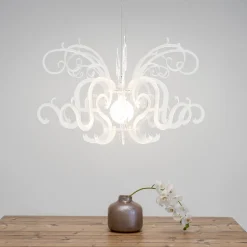 Lampadario a Sospensione in Plexiglass Bianco Design Riciclabile - Sancio