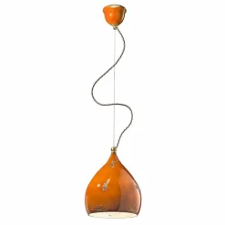 Lampadario a sospensione stile retrò artigianale Ferroluce