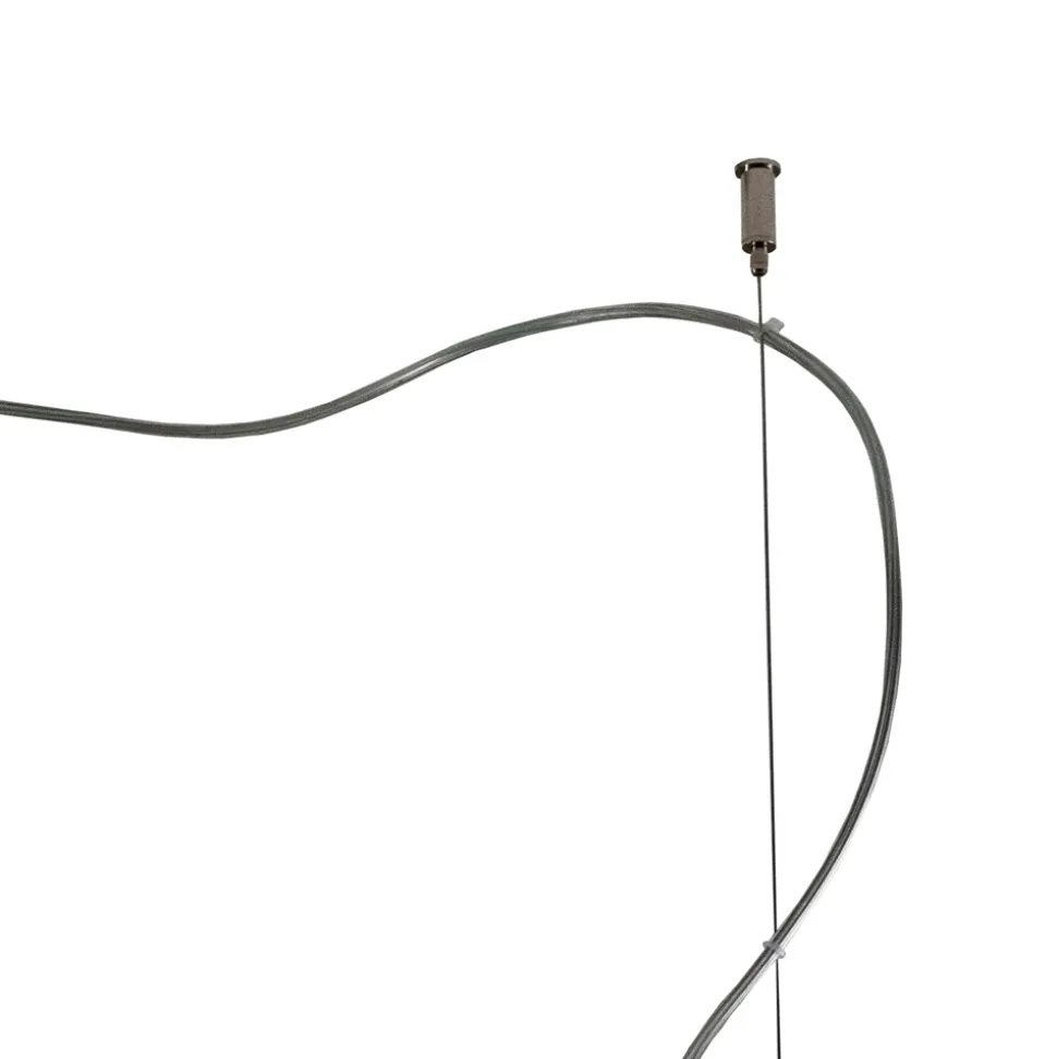 Lampadario a Tre Lumi Grandi Decentrati in Vetro Soffiato Made in Italy - Elisia