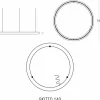 Lampadario Bianco a LED Design con Rosone in Metallo Made in Italy - Slide Giotto