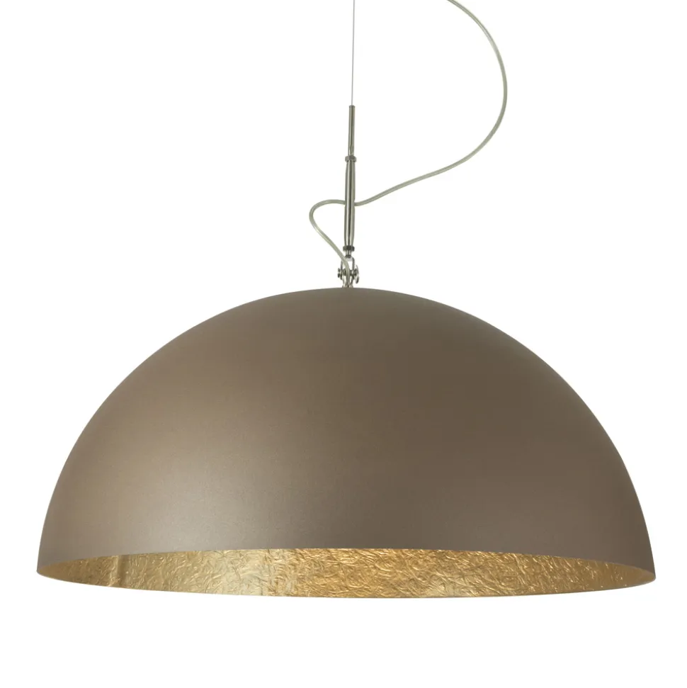 Lampadario Bicolore in Laprene e Nebulite - Mezza Luna by In-es.artdesign