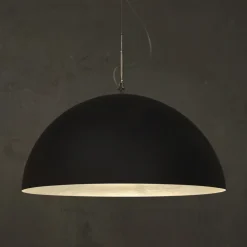 Lampadario Bicolore in Laprene e Nebulite - Mezza Luna by In-es.artdesign