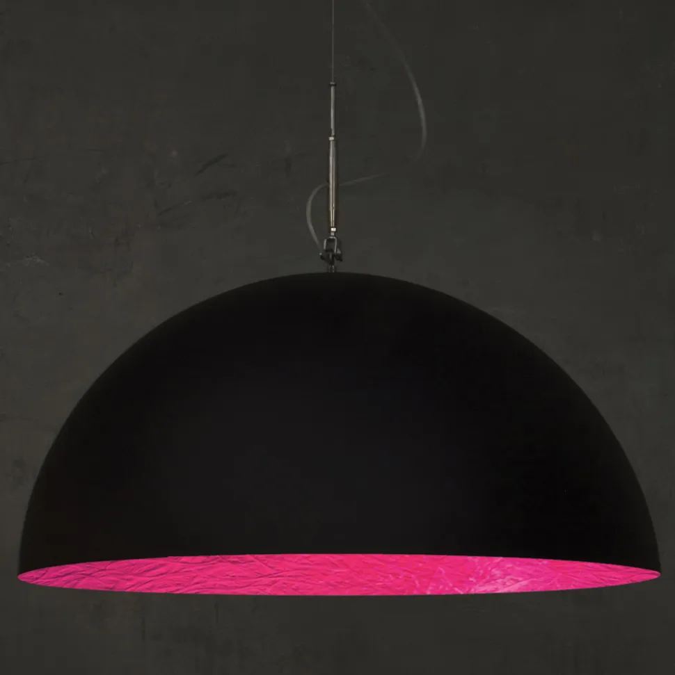 Lampadario Bicolore in Laprene e Nebulite - Mezza Luna by In-es.artdesign