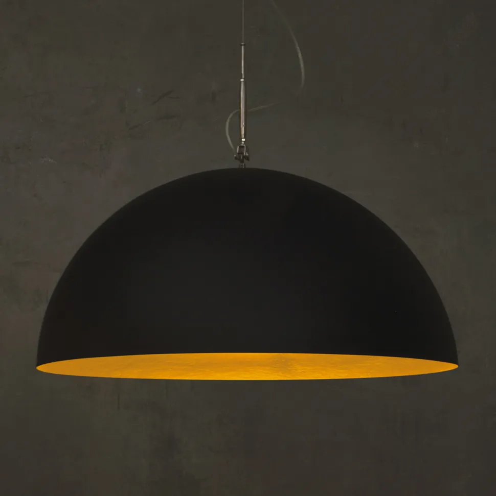 Lampadario Bicolore in Laprene e Nebulite - Mezza Luna by In-es.artdesign