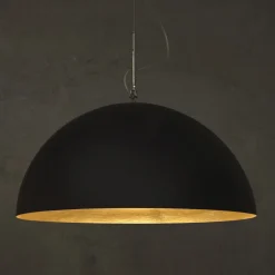 Lampadario Bicolore in Laprene e Nebulite - Mezza Luna by In-es.artdesign