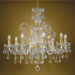 Lampadario Classico 8 Luci in Vetro Veneziano Made in Italy - Fiorentino