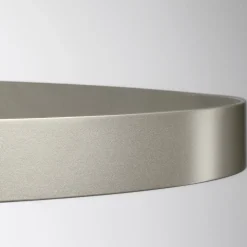 Lampadario con Corpo Luminoso in Vetro e 6 Cerchi in Alluminio - Clara