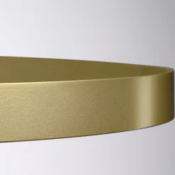 Lampadario con Corpo Luminoso in Vetro e 3 Cerchi in Alluminio - Clara
