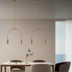 Lampadario con 2 Luci in Diverse Finiture Made in Italy - Signora