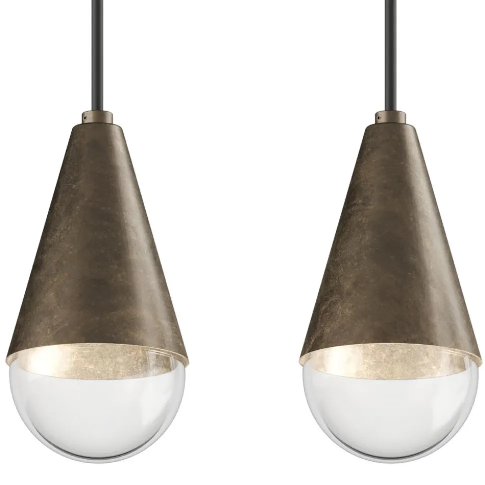 Lampadario con 5 Luci in Ferro e Vetro Made in Italy - Nuvoloso