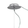 Lampadario Decentrato Due Lumi in Vetro Artigianale Made in Italy - Soffio