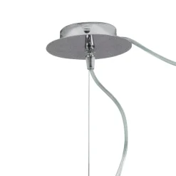 Lampadario Decentrato Due Lumi in Vetro Artigianale Made in Italy - Soffio