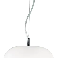 Lampadario Decentrato Tre Lumi in Vetro Veneziano Made in Italy - Soffio