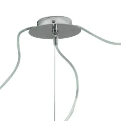 Lampadario Decentrato Tre Lumi in Vetro Veneziano Made in Italy - Soffio