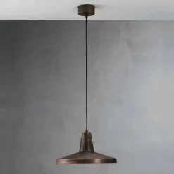 Lampadario di design stile industriale in ferro anticato Monica