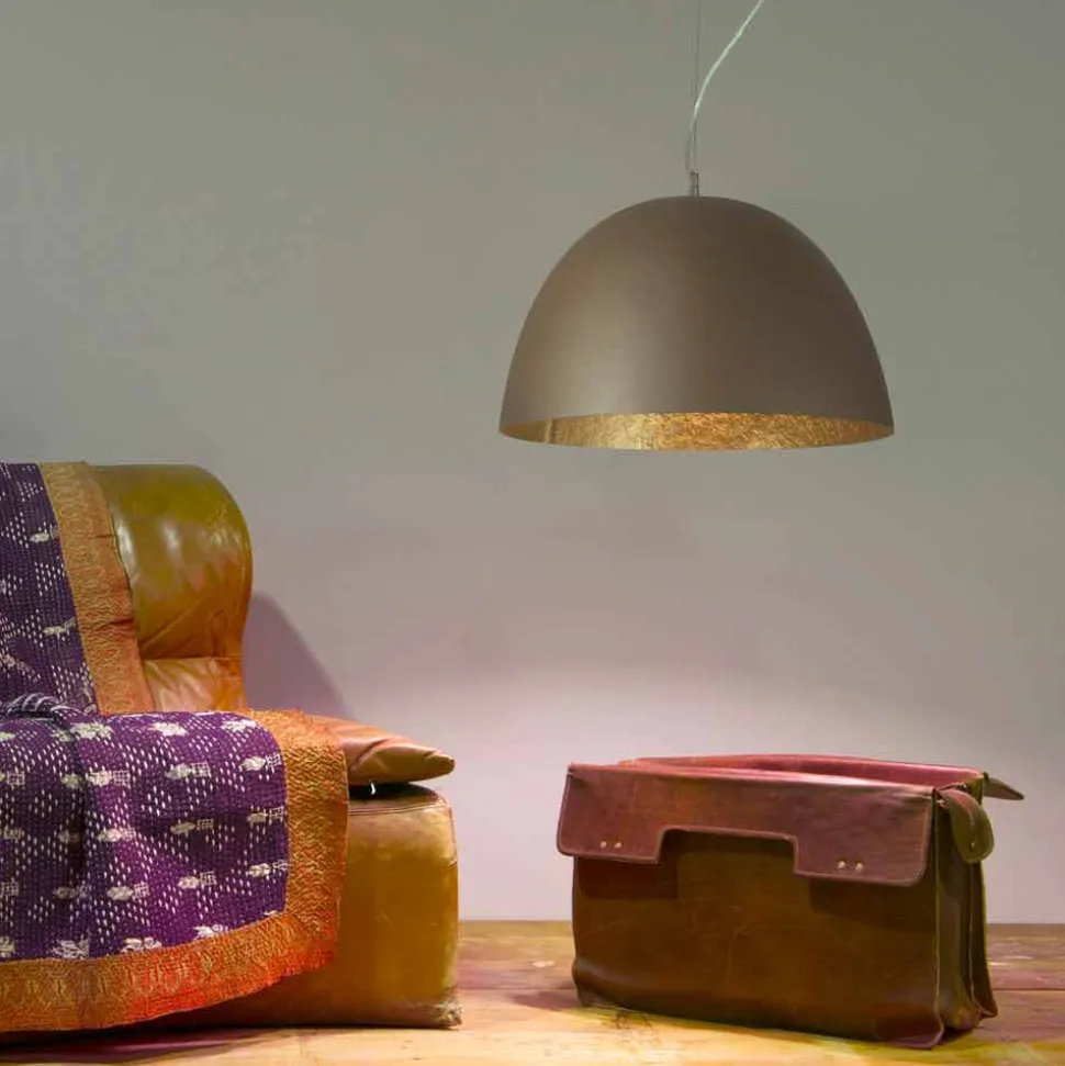 Lampadario di moderno design In-es.artdesign H2o in nebulite colorata