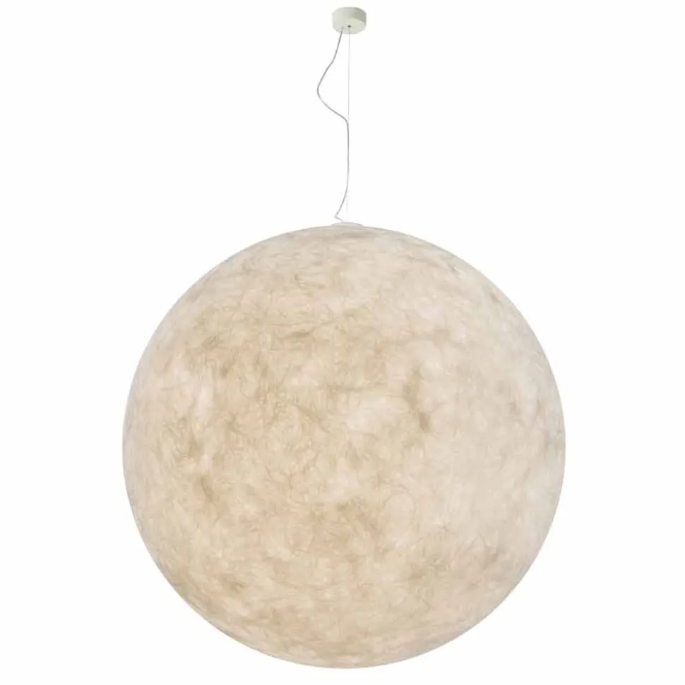 Lampadario di moderno design In-es.artdesign Luna bianco in nebulite