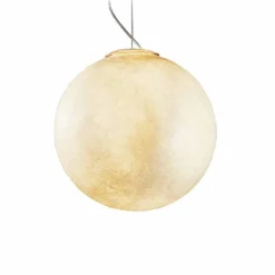 Lampadario di moderno design In-es.artdesign Luna bianco in nebulite