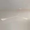 Lampadario in Acciaio Verniciato Bianco Fatto a Mano Made in Italy - Elica