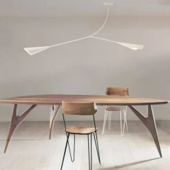 Lampadario in Acciaio Verniciato Bianco Fatto a Mano Made in Italy - Elica