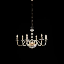 Lampadario in con Vetro e Strass Made in Italy - Madrid