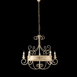 Lampadario in Ferro Laccato e Ruggine Made in Italy per Arredare L’interno - Texas