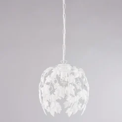 Lampadario in metallo con strass in cristallo per interni eleganti – Orchidea