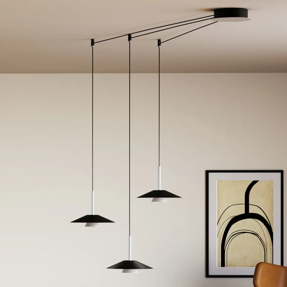 Lampadario in Metallo di Diverse Finiture Made in Italy - Mira