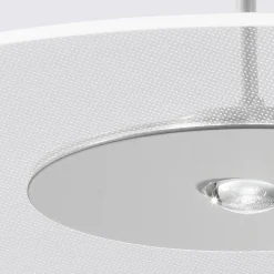 Lampadario in Metallo e Diffusore in Plexiglass Micro-Puntinato - Nora