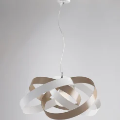 Lampadario in metallo e vetro per illuminare interni con eleganza – Rosmarino