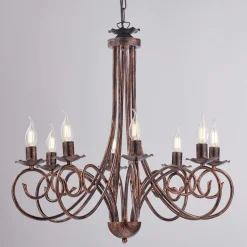 Lampadario in metallo e vetro per una luce equilibrata e diffusa – Laguna